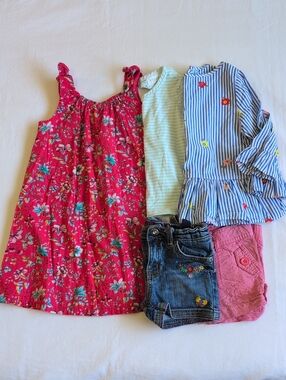 Toddler Girls Summer Outfit Lot 5pc Size 4T Baby Gap Joe Fresh Children's Place